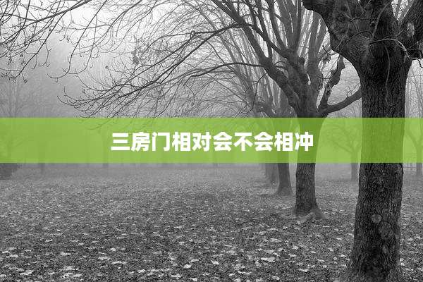 三房门相对会不会相冲