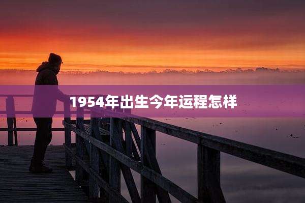 1954年出生今年运程怎样