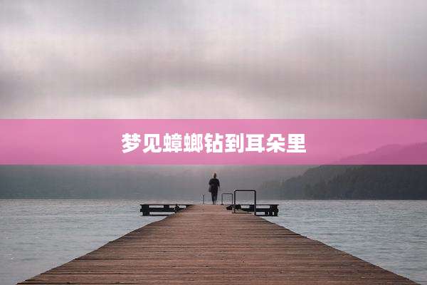 梦见蟑螂钻到耳朵里