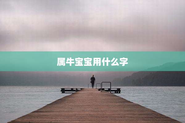 属牛宝宝用什么字