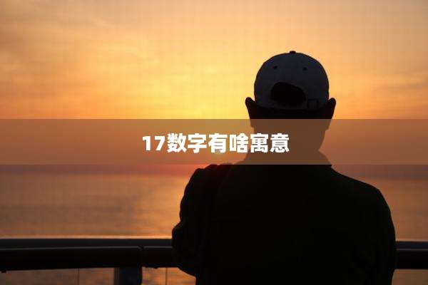 17数字有啥寓意