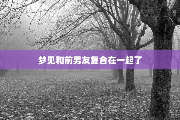梦见和前男友复合在一起了