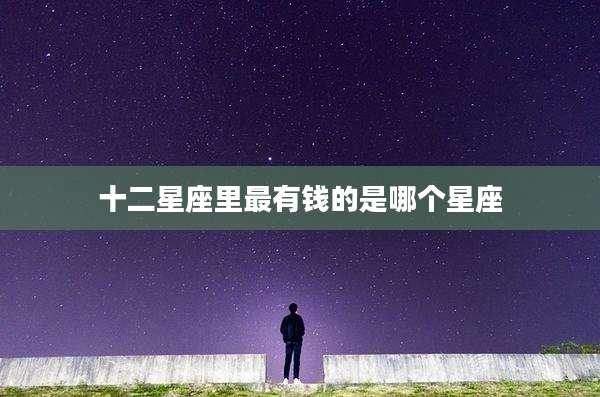 十二星座里最有钱的是哪个星座