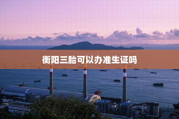 衡阳三胎可以办准生证吗