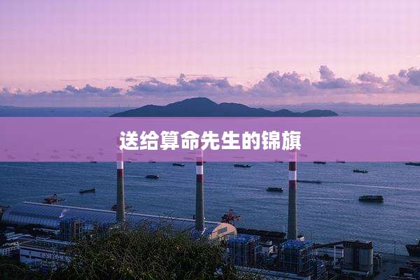 送给算命先生的锦旗