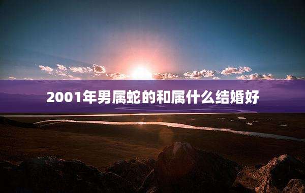 2001年男属蛇的和属什么结婚好