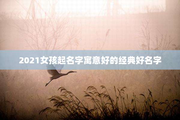 2021女孩起名字寓意好的经典好名字