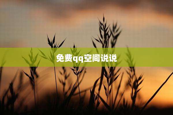 免费qq空间说说