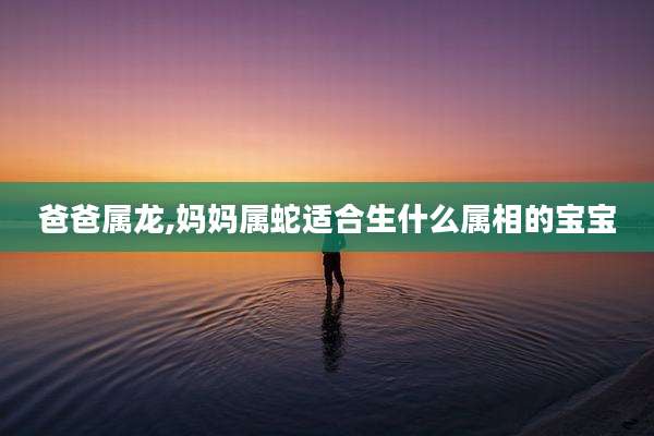 爸爸属龙,妈妈属蛇适合生什么属相的宝宝