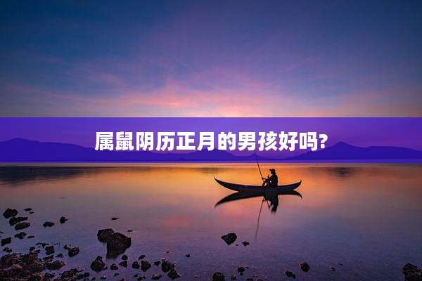 属鼠阴历正月的男孩好吗?