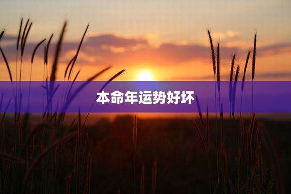 本命年运势好坏