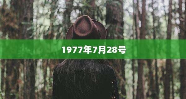 1977年7月28号