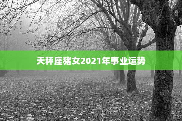 天秤座猪女2021年事业运势
