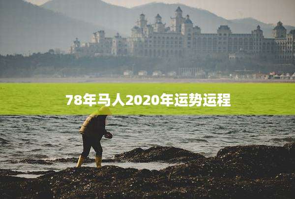 78年马人2020年运势运程