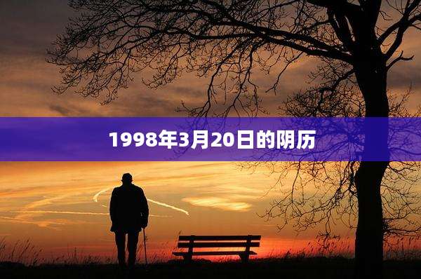 1998年3月20日的阴历