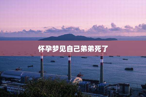 怀孕梦见自己弟弟死了