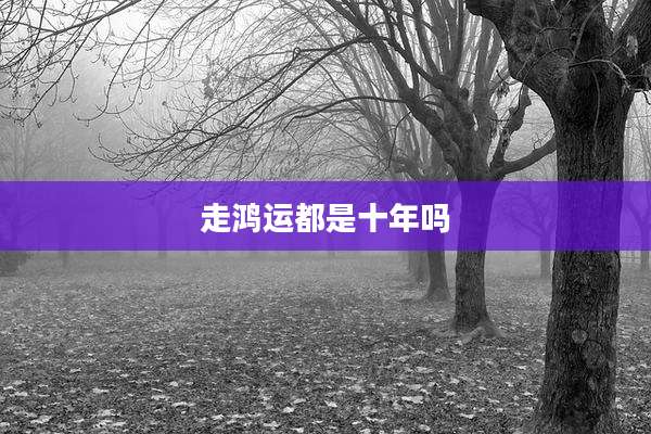 走鸿运都是十年吗