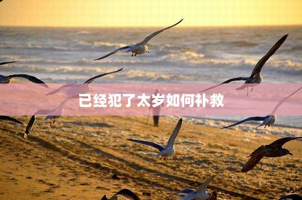 已经犯了太岁如何补救