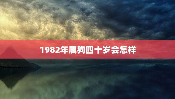 1982年属狗四十岁会怎样