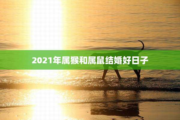 2021年属猴和属鼠结婚好日子