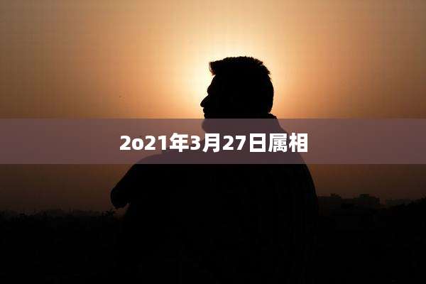 2o21年3月27日属相