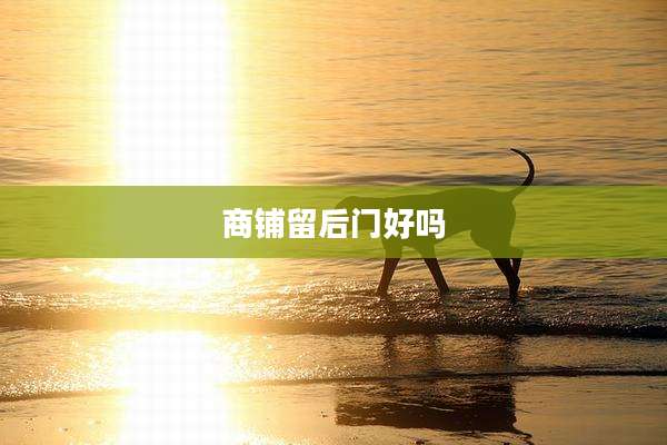 商铺留后门好吗