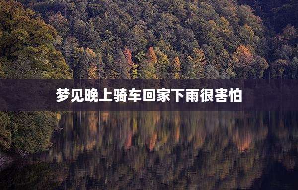 梦见晚上骑车回家下雨很害怕