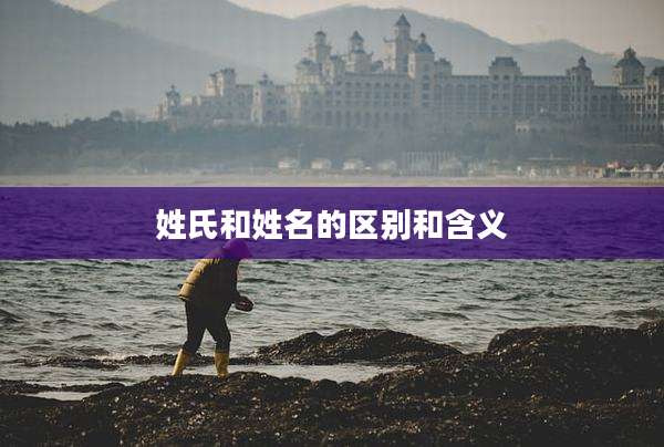 姓氏和姓名的区别和含义