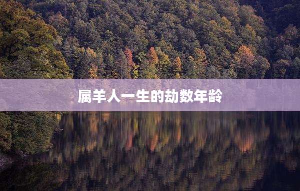 属羊人一生的劫数年龄