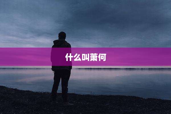 什么叫萧何