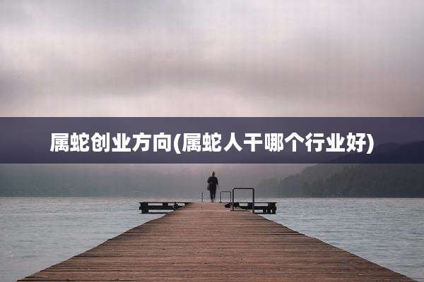 属蛇创业方向(属蛇人干哪个行业好)