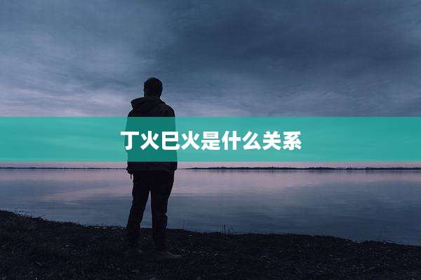 丁火巳火是什么关系