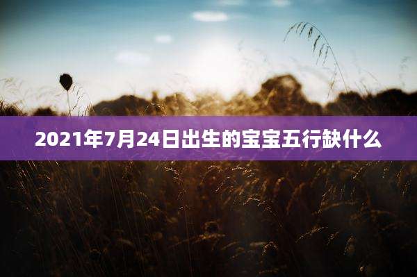 2021年7月24日出生的宝宝五行缺什么