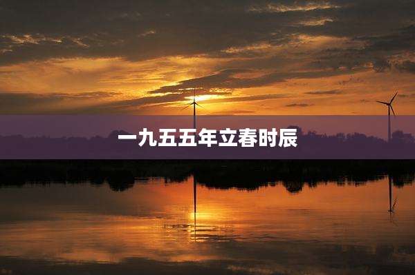 一九五五年立春时辰