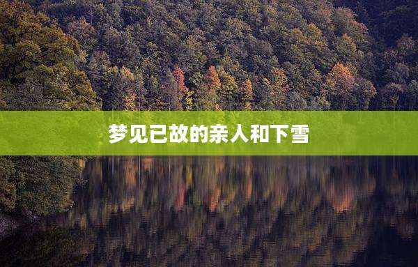 梦见已故的亲人和下雪
