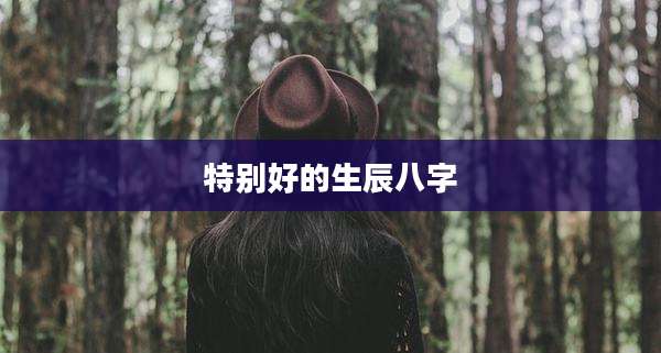 特别好的生辰八字