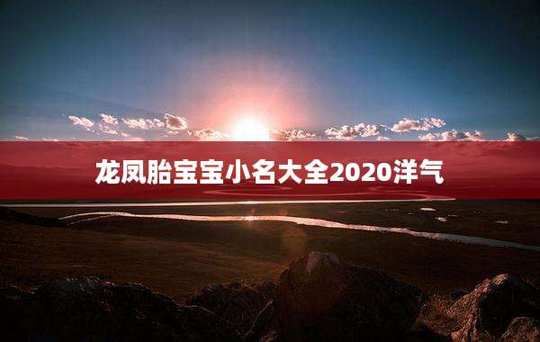 龙凤胎宝宝小名大全2020洋气