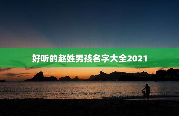 好听的赵姓男孩名字大全2021