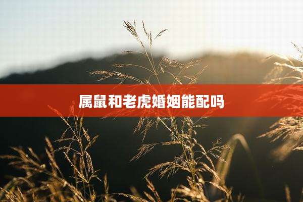 属鼠和老虎婚姻能配吗