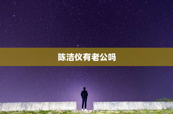 陈洁仪有老公吗