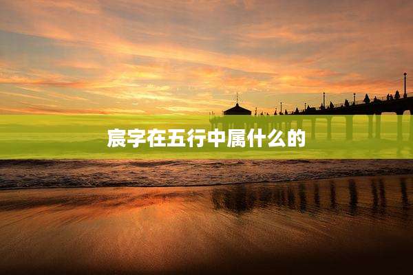 宸字在五行中属什么的