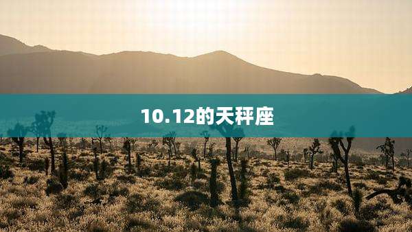 10.12的天秤座