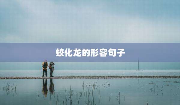 蛟化龙的形容句子