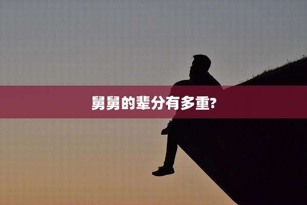 舅舅的辈分有多重?