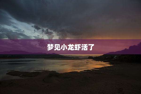 梦见小龙虾活了