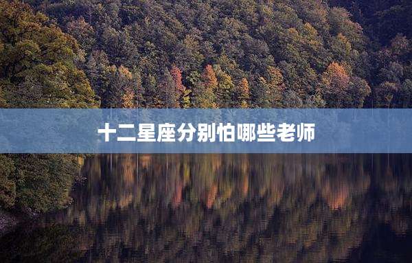 十二星座分别怕哪些老师
