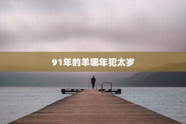 91年的羊哪年犯太岁