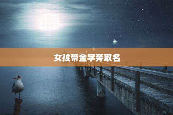 女孩带金字旁取名