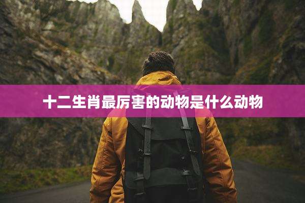 十二生肖最厉害的动物是什么动物