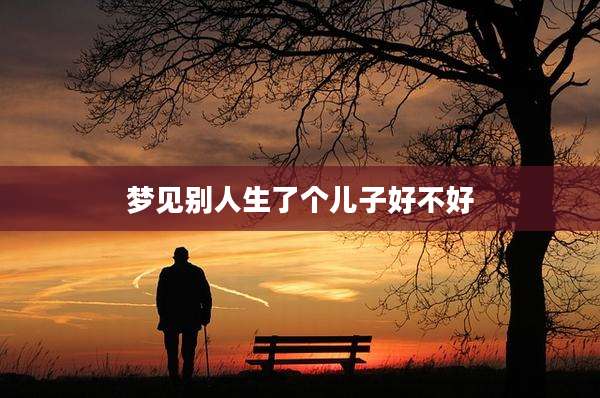梦见别人生了个儿子好不好